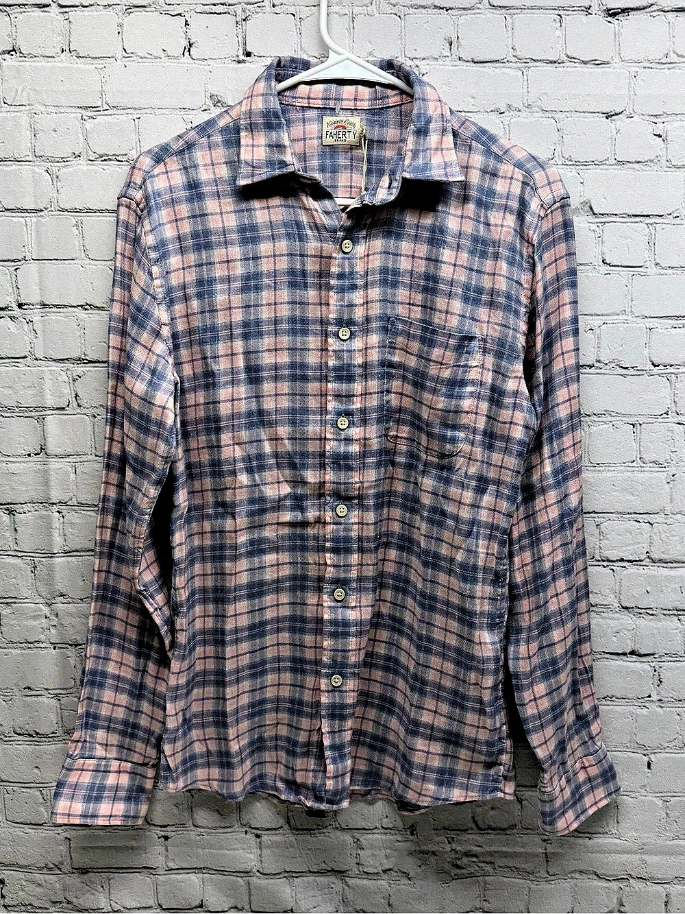 Faherty Men's Plaid Cotton Shirt Size XS NWT